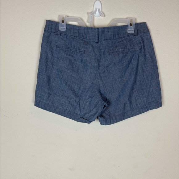 J.Crew 100% Cotton Chambray Shorts Blue Size 10 Reimagined Sustainable - Picture 4 of 10